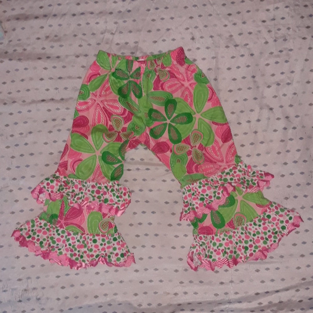 2t-3t Double ruffle pants
